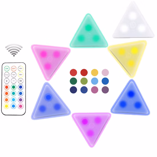 Puzzle Honeycomb Battery Powered 3 Kinds of Dimmable Cabinet Wall Lamp