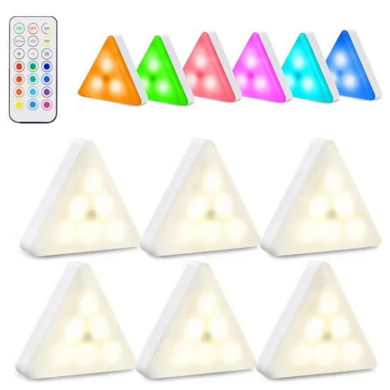Puzzle Honeycomb Battery Powered 3 Kinds of Dimmable Cabinet Wall Lamp