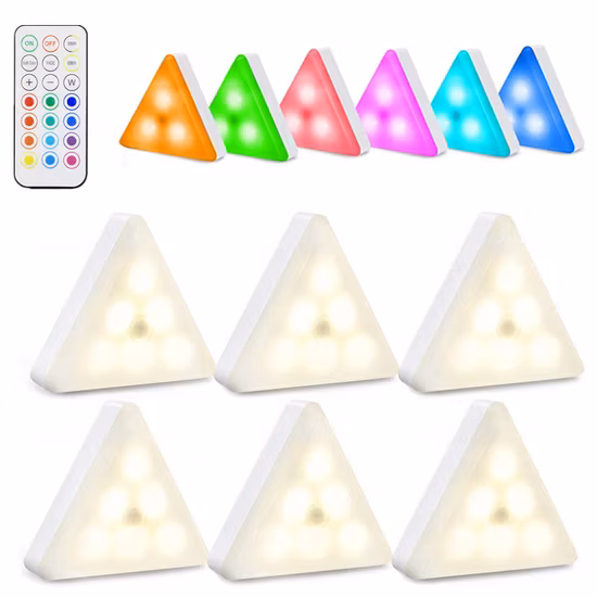 Puzzle Honeycomb Battery Powered 3 Kinds of Dimmable Cabinet Wall Lamp