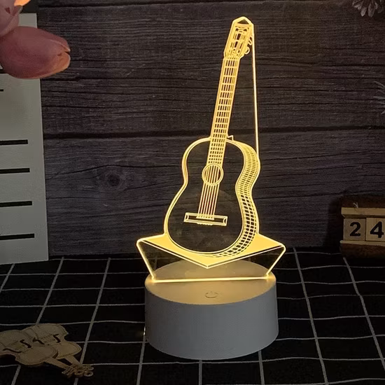 뜨거운 판매 3D 마술 환상 테이블 램프 LED 빛을위한 아크릴 시트 보육 어린이 선물 유니콘 LED 야간 조명