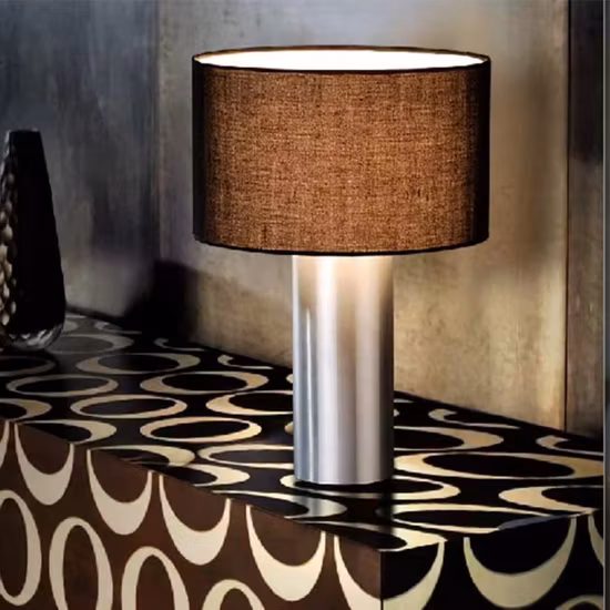 실내 호텔 장식 객실 크로스 금속 튜브 및 패브릭 갓 플로어 램프